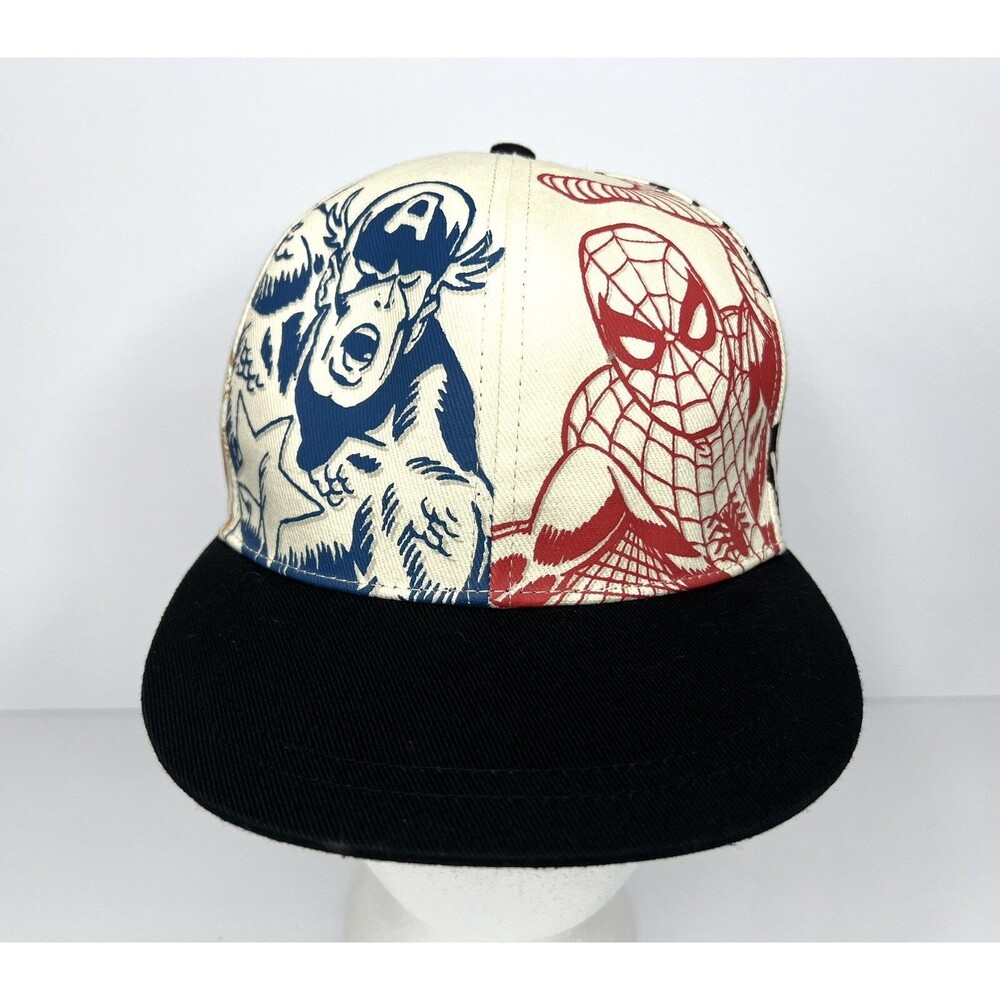 MARVEL Avengers Disney Parks Snapback Hat Cap - Youth - Spider-Man Capt America